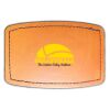 Faux Leather Engravable Patch - Curved Rectangle Thumbnail