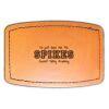 Faux Leather Engravable Patch - Curved Rectangle Thumbnail