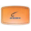 Faux Leather Engravable Patch - Curved Rectangle Thumbnail