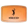 Faux Leather Engravable Patch - Curved Rectangle Thumbnail