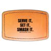 Faux Leather Engravable Patch - Curved Rectangle Thumbnail