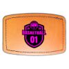 Faux Leather Engravable Patch - Curved Rectangle Thumbnail