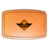 Faux Leather Engravable Patch - Curved Rectangle Thumbnail
