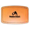 Faux Leather Engravable Patch - Curved Rectangle Thumbnail