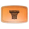 Faux Leather Engravable Patch - Curved Rectangle Thumbnail