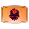 Faux Leather Engravable Patch - Curved Rectangle Thumbnail