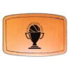 Faux Leather Engravable Patch - Curved Rectangle Thumbnail