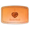 Faux Leather Engravable Patch - Curved Rectangle Thumbnail