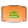 Faux Leather Engravable Patch - Curved Rectangle Thumbnail