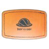 Faux Leather Engravable Patch - Curved Rectangle Thumbnail