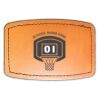 Faux Leather Engravable Patch - Curved Rectangle Thumbnail