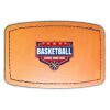 Faux Leather Engravable Patch - Curved Rectangle Thumbnail
