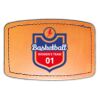 Faux Leather Engravable Patch - Curved Rectangle Thumbnail
