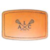 Faux Leather Engravable Patch - Curved Rectangle Thumbnail