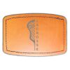 Faux Leather Engravable Patch - Curved Rectangle Thumbnail
