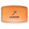 Faux Leather Engravable Patch - Curved Rectangle Thumbnail