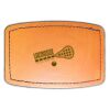 Faux Leather Engravable Patch - Curved Rectangle Thumbnail