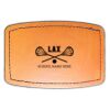 Faux Leather Engravable Patch - Curved Rectangle Thumbnail