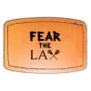 Faux Leather Engravable Patch - Curved Rectangle Thumbnail