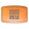 Faux Leather Engravable Patch - Curved Rectangle Thumbnail