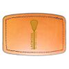 Faux Leather Engravable Patch - Curved Rectangle Thumbnail