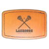 Faux Leather Engravable Patch - Curved Rectangle Thumbnail