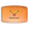Faux Leather Engravable Patch - Curved Rectangle Thumbnail