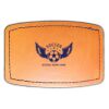 Faux Leather Engravable Patch - Curved Rectangle Thumbnail