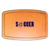 Faux Leather Engravable Patch - Curved Rectangle Thumbnail
