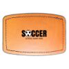 Faux Leather Engravable Patch - Curved Rectangle Thumbnail