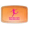 Faux Leather Engravable Patch - Curved Rectangle Thumbnail