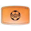 Faux Leather Engravable Patch - Curved Rectangle Thumbnail
