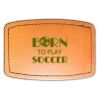 Faux Leather Engravable Patch - Curved Rectangle Thumbnail