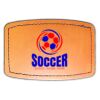 Faux Leather Engravable Patch - Curved Rectangle Thumbnail