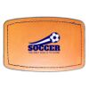 Faux Leather Engravable Patch - Curved Rectangle Thumbnail
