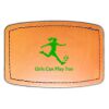 Faux Leather Engravable Patch - Curved Rectangle Thumbnail