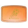 Faux Leather Engravable Patch - Curved Rectangle Thumbnail