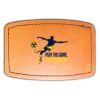 Faux Leather Engravable Patch - Curved Rectangle Thumbnail