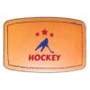 Faux Leather Engravable Patch - Curved Rectangle Thumbnail