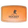 Faux Leather Engravable Patch - Curved Rectangle Thumbnail