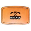 Faux Leather Engravable Patch - Curved Rectangle Thumbnail