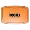 Faux Leather Engravable Patch - Curved Rectangle Thumbnail
