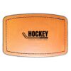 Faux Leather Engravable Patch - Curved Rectangle Thumbnail