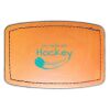 Faux Leather Engravable Patch - Curved Rectangle Thumbnail