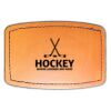 Faux Leather Engravable Patch - Curved Rectangle Thumbnail