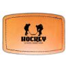 Faux Leather Engravable Patch - Curved Rectangle Thumbnail