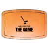 Faux Leather Engravable Patch - Curved Rectangle Thumbnail