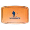 Faux Leather Engravable Patch - Curved Rectangle Thumbnail