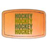 Faux Leather Engravable Patch - Curved Rectangle Thumbnail