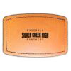 Faux Leather Engravable Patch - Curved Rectangle Thumbnail
